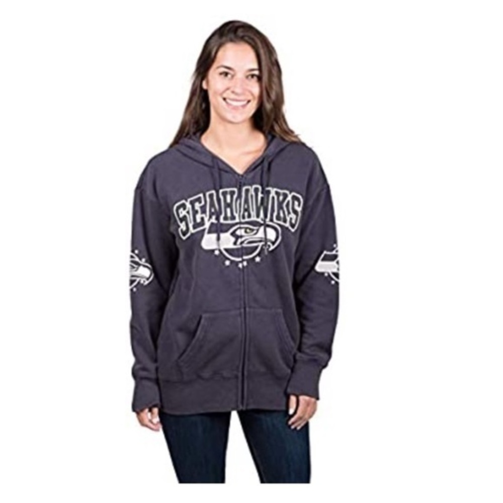 Seahawks NFL Women’s Full Zip Fleece Hoodie